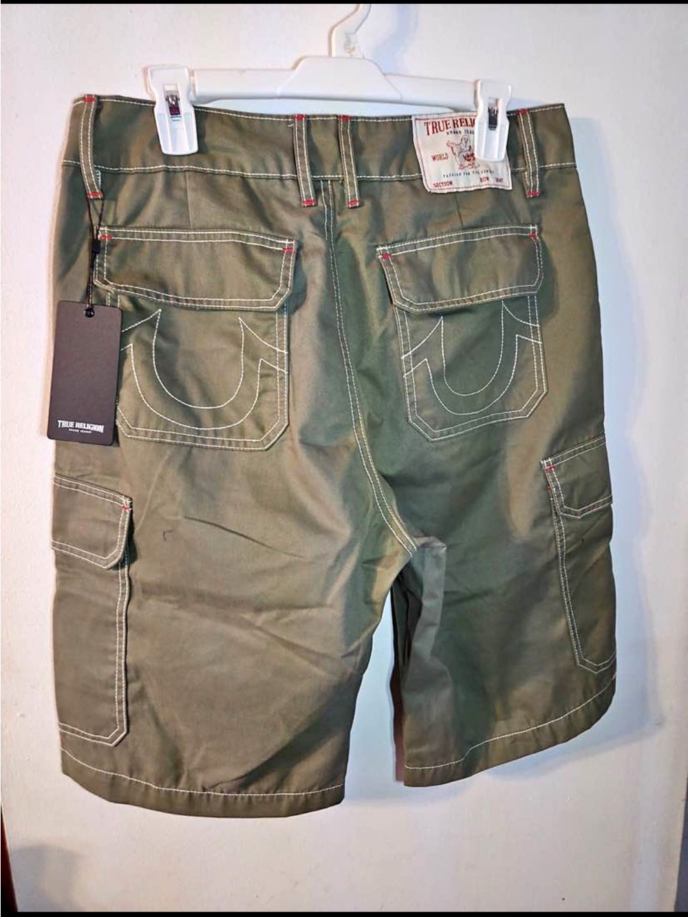 True Religion utility men’s cargo shorts size 34 new missing tag